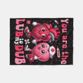 Du bist das Glück meines Dub Cvicu Nurse Valentine Fleecedecke (Vorderseite (Horizontal))