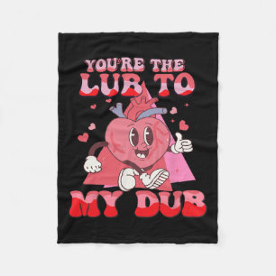 Du bist das Glück meines Dub Cvicu Nurse Valentine Fleecedecke