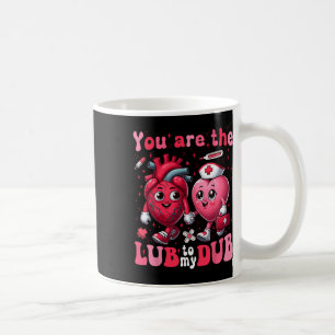 Du bist das Glück meines Dub Cvicu Nurse Valentine Kaffeetasse