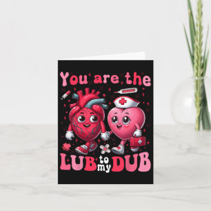 Du bist das Glück meines Dub Cvicu Nurse Valentine Karte