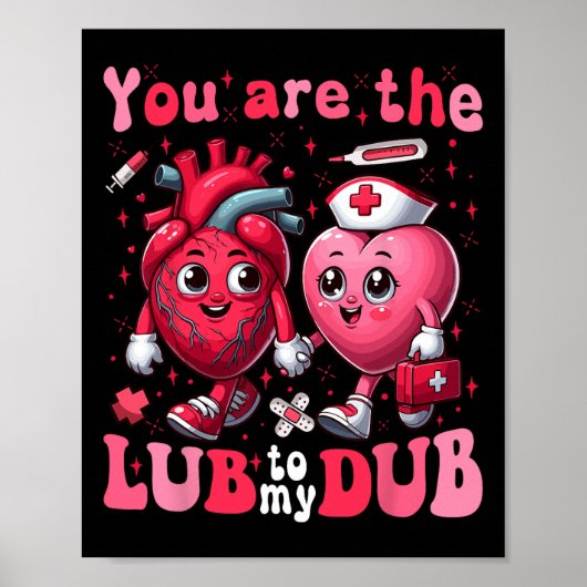 Du bist das Glück meines Dub Cvicu Nurse Valentine Poster (Vorne)