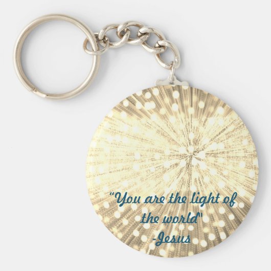 "Du bist das Licht der Welt" Lichtbrand Schlüsselanhänger (Vorne)
