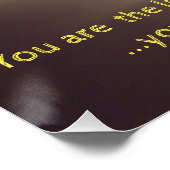 Du bist das Licht der Welt! Poster (Ecke)