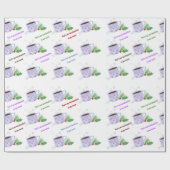 Du bist das Marshmallow meiner Kakaofarbe Geschenkpapier (Flach)