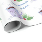 Du bist das Marshmallow meiner Kakaofarbe Geschenkpapier (Rolleneckpunkt)