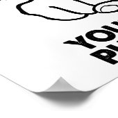 Du bist das Punchline Funny Poster (Ecke)