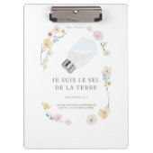 "Du bist das Salz der Erde" Klemmbrett (Vorderseite)