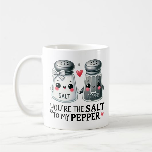 Du bist das Salz für mein Pepper - Kaffeetasse (Links)