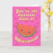 Du bist das süßeste Stück Watermelon Karte (Gelbe Blume)