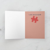 Du bist das vermisste Stück Feiertagskarte (Innenseite)