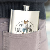 Du bist das, was du isst - Funny Squirrel Nuts Flachmann (Beispiel)