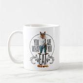 Du bist das, was du isst - Funny Squirrel Nuts Kaffeetasse (Links)
