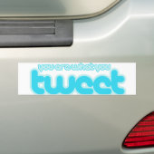 Du bist das, was du tweete autoaufkleber (Auf Auto)