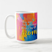 Du bist das Wertvollste in meinem Leben, Mama Kaffeetasse (Links)