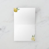 Du bist das Zest-Lemon-Brautparty Dankeskarte (Innenseite)