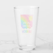 Du bist dein eigener Regenbogen Glas (Rückseite)