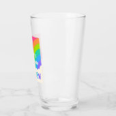 Du bist dein eigener Regenbogen Glas (Links)