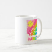 Du bist dein eigener Regenbogen Kaffeetasse (VorderseiteRechts)