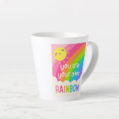 Du bist dein eigener Regenbogen Milchtasse (Rechte Ecke)