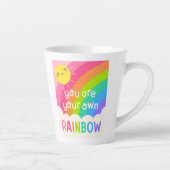 Du bist dein eigener Regenbogen Milchtasse (Rechts)