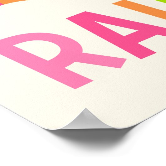 Du bist dein eigener Regenbogen Poster (Ecke)