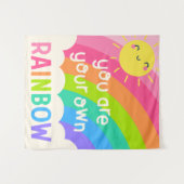 Du bist dein eigener Regenbogen Wandteppich (Vorderseite (Horizontal))