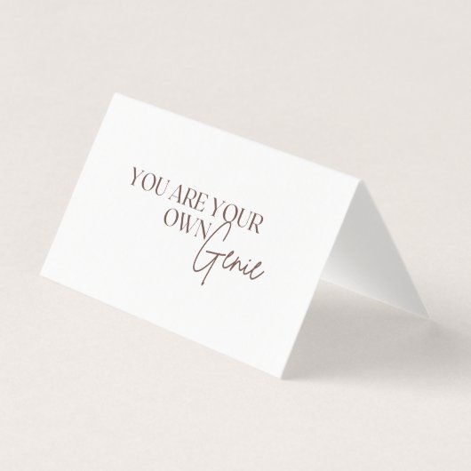 Du bist dein eigenes Genie (Vorderseite)