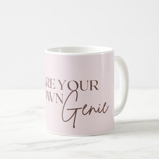 Du bist dein eigenes Genie Kaffeetasse (VorderseiteRechts)