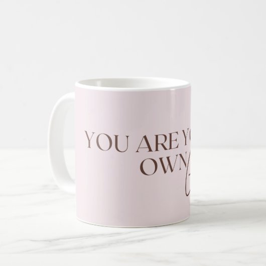 Du bist dein eigenes Genie Kaffeetasse (Vorderseite Links)