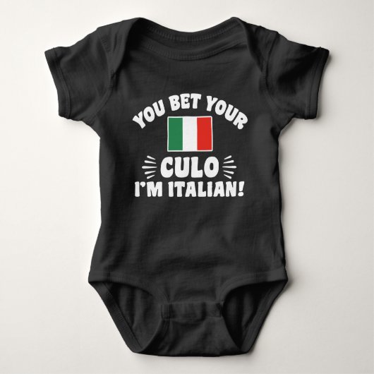Du bist dein Kulo, ich bin Italiener Baby Strampler (Vorderseite)