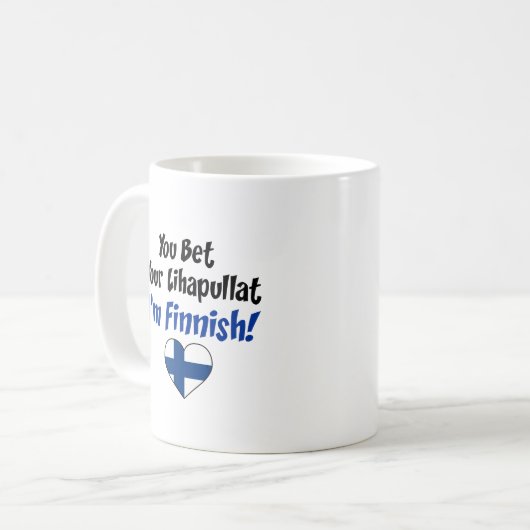 Du bist dein Lihapullat, ich bin Finnin Kaffeetasse (Vorderseite Links)