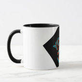 "Du bist deine einzige Grenze" 3D-Neon-Typografie  Tasse (Links)