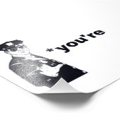 Du bist deine Grammatikpolizei Fotodruck (Ecke)