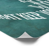 Du bist der Anker Poster (Ecke)