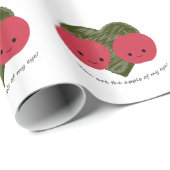 Du bist der Apfel meines Auges Geschenkpapier (Rolleneckpunkt)