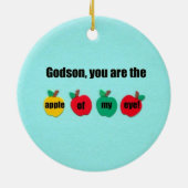 Du bist der Apfel meines Auges! Keramik Ornament (Hinten)