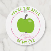 Du bist der Apfel meines Auges - mit Liebe Geschenkanhänger (Rückseite)