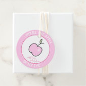 Du bist der Apfel meines Auges - mit Liebe - Rosa Geschenkanhänger (Beispiel)