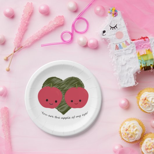 Du bist der Apfel meines Auges Pappteller (Party)