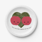 Du bist der Apfel meines Auges Pappteller (Vorderseite)