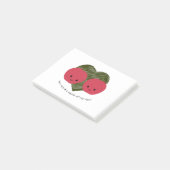 Du bist der Apfel meines Auges Post-it Klebezettel (angewinkelt)