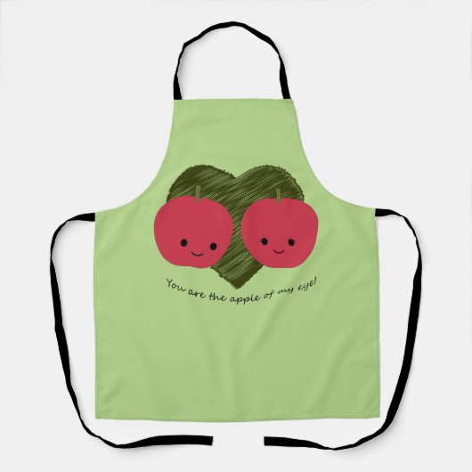 Du bist der Apfel meines Auges Schürze (Vorderseite)