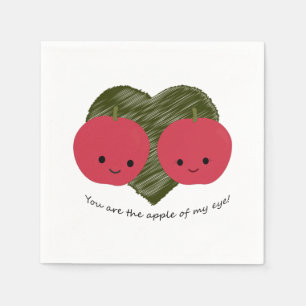 Du bist der Apfel meines Auges Serviette