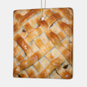 Du bist der Apfel meines Kuchens | Funny Food Puff Keramikornament (Links)