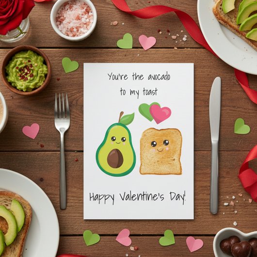 Du bist der Avocado zum Valentinstag Karte