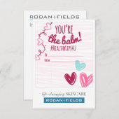 "Du bist der Balm"-Kappenstangen-Karte für R + F (Vorne/Hinten)