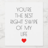 Du bist der beste Auswipfel meines Lebens Weinetikett (Einzelnes Label)