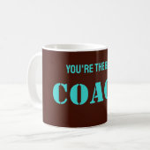Du bist der beste Coach Kaffeetasse (Vorderseite Links)