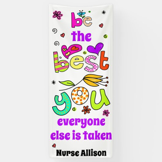 Du bist der Beste, der du bist. Dekoration der Sc Banner (Vertikal)