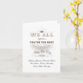 Du bist der beste, Happy Boss's Day Karte (Gelbe Blume)